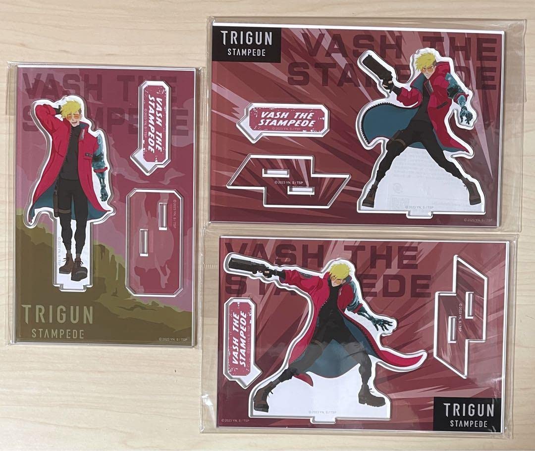 TRIGUN STAMPEDE ミニキャラ アクリルスタンド3種セット Amazon.co.jp: trigun stampede アクリルスタンド ミニキャラver